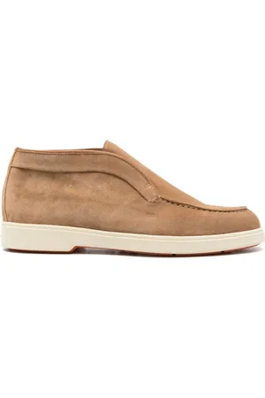 santoni Femme, Chaussures, Brun, Taille: 38 EU Bottines Desert en Daim Marron Clair
