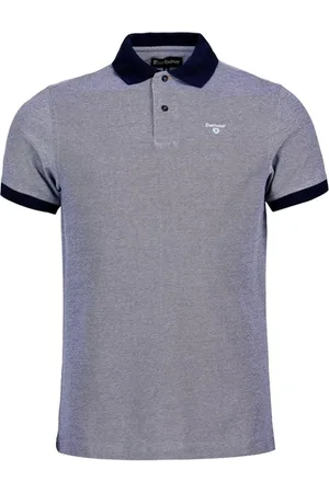 Barbour Homme, Tops, Bleu, Taille: S Polo en Coton Bleu Mml0628