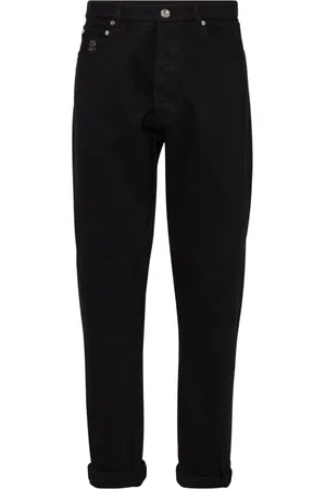 Brunello Cucinelli Homme, Jeans, Noir, Taille: 3XL Pantalon Noir Style Élégant