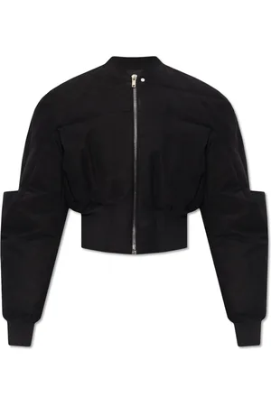 Rick Owens Femme, Vestes, Noir, Taille: 38 FR Blouson Bomber à Structure