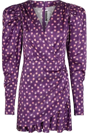 ROTATE Femme, Robes, Violet, Taille: 42 FR Mini-robe de cocktail en satin Pansy