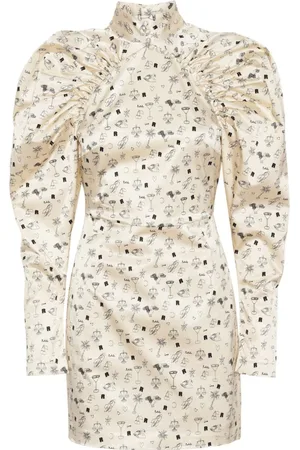 ROTATE Femme, Robes, Blanc, Taille: 40 FR Robe Kim