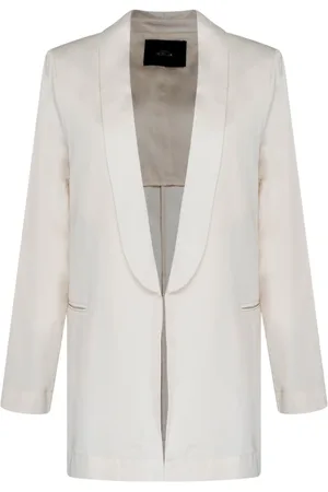 Twin-Set Femme, Vestes, Gris, Taille: 38 FR Blazer Chantilly avec coupe slim