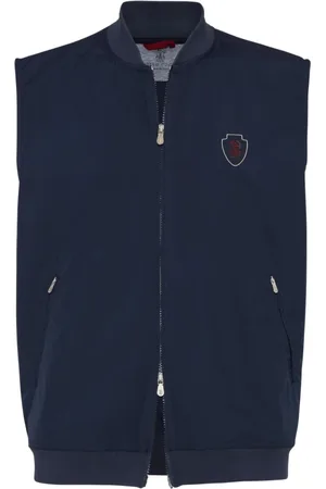 Brunello Cucinelli Homme, Vestes, Bleu, Taille: 4XL Collection de Vestes Élégantes