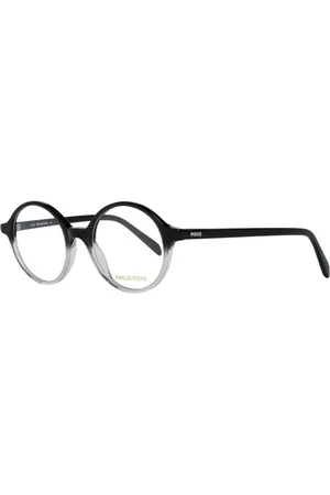 Emilio Pucci Femme, Accessoires, Noir, Taille: ONE Size Montures Optiques Noires Rondes en Plastique