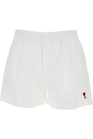 Ami Homme, Shorts, Blanc, Taille: L Boxer Blanc Cœur Sous-vêtements