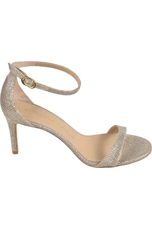Stuart Weitzman Femme, Chaussures, Gris, Taille: 36 EU Sandales Élégantes pour Femmes