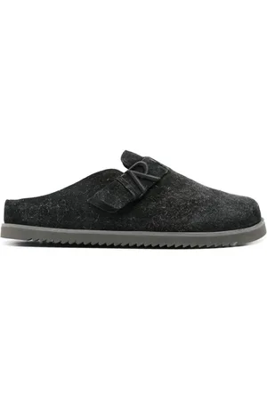 Represent Homme, Chaussures, Noir, Taille: 41 EU Mules noires en daim à boucle