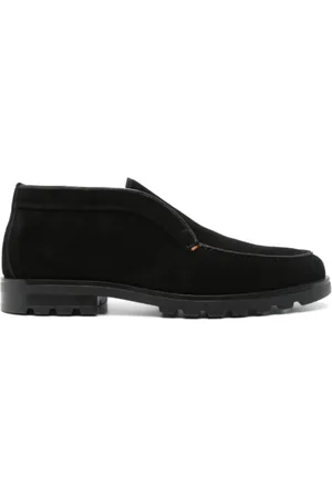 santoni Homme, Chaussures, Noir, Taille: 43 EU Bottines Chunky Noires Doublées en Shearling