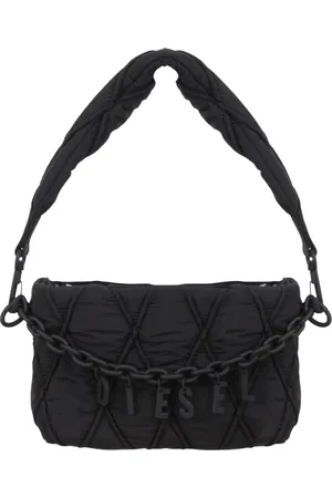 Diesel Femme, Sacs, Noir, Taille: ONE Size Pochette matelassée en nylon avec chaîne amovible