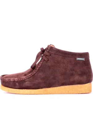 SEBAGO Homme, Chaussures, Brun, Taille: 41 EU Bottines marron en daim avec logo