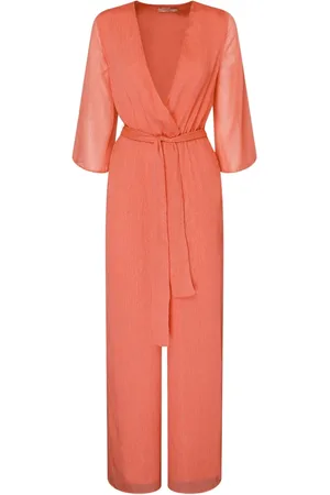 Twin-Set Femme, Combinaisons et Ensembles, Rose, Taille: 34 FR Combinaison Rose Croisée