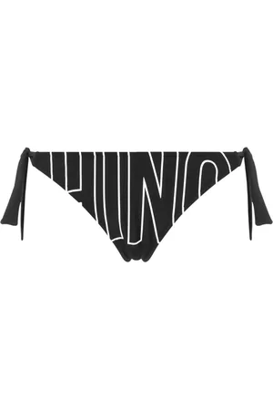 Moschino Femme, Maillots de bain, Noir, Taille: 42 FR Vêtements noirs de mer avec logo imprimé