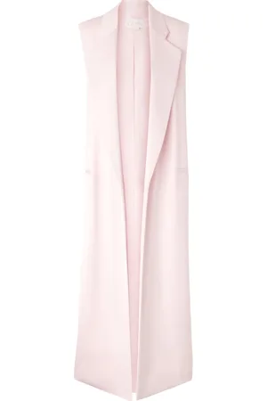 GENNY Femme, Vestes, Rose, Taille: 36 FR Veste Rose Sans Manches Col Revers