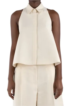 Marni Femme, Blouses et Chemises, , Taille: 38 FR Chemise en Coton Ivoire