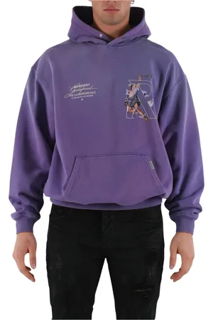 Represent Homme, Sweatshirts et sweats à capuche, Violet, Taille: L Hermes Sweat à capuche