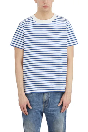 OUR LEGACY Homme, Tops, Bleu, Taille: M T-shirt rayé Genova