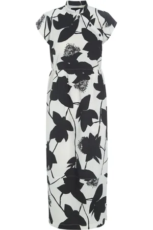 Bitte Kai Rand Femme, Robes, Noir, Taille: 42 FR Robe Seersucker Bloom avec une Touche Orientale