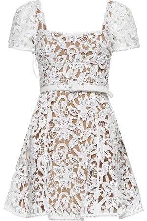 Self-Portrait Femme, Robes, Blanc, Taille: 38 FR Robe Blanche