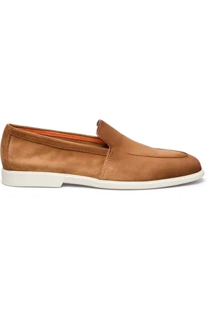 santoni Homme, Chaussures, Brun, Taille: 45 EU Mocassins Malibu à bout amande