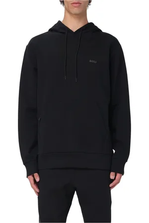 HUGO BOSS Homme, Sweatshirts et sweats à capuche, Noir, Taille: M Sweat à Capuche en Polaire Douce pour un Confort Douillet
