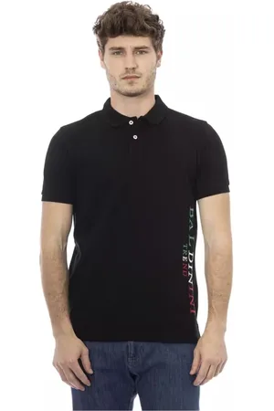 BALDININI Homme, Tops, Noir, Taille: 4XL Polo Brodé