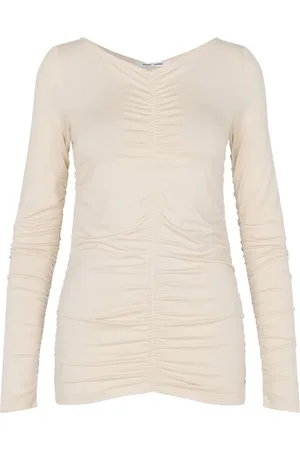 Samsøe Samsøe Femme, Tops, Blanc, Taille: 38 FR Ulrika Top