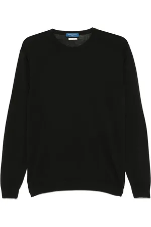 Daniele Fiesoli Homme, Pulls, Noir, Taille: M Pull Col Rond Noir Manches Longues