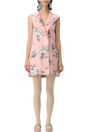 Serafini Femme, Robes, Rose, Taille: 36 FR Robe en Taffetas Floral