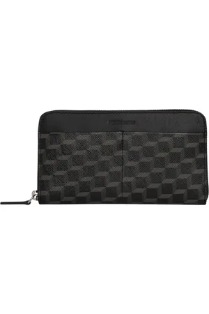 Pierre Hardy Homme, Accessoires, Noir, Taille: ONE Size Portefeuille Noir Cube Perspective