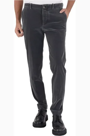 RRD Homme, Pantalons, Gris, Taille: M Pantalon en Velours Coupe Droite