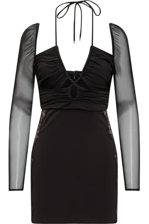 Self-Portrait Femme, Robes, Noir, Taille: 40 FR Mini-robe Découpée