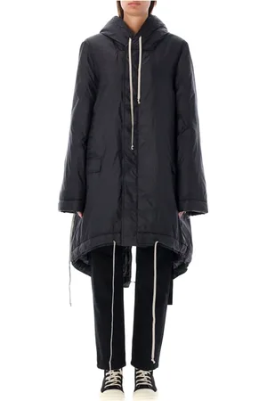 Rick Owens Femme, Manteaux, Noir, Taille: 40 FR Parka Fishtail