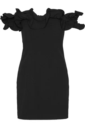 ROTATE Femme, Robes, Noir, Taille: 36 FR Mini Robe à Volants