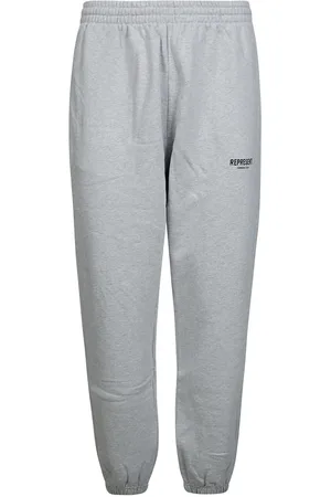Represent Homme, Pantalons, Gris, Taille: M Pantalon de survêtement à logo imprimé