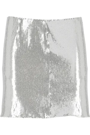 ROTATE Femme, Jupes, Gris, Taille: 40 FR Mini-jupe à sequins