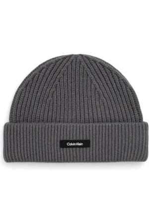 Calvin Klein Homme, Accessoires, Gris, Taille: ONE Size Casquette en mélange cachemire pour homme