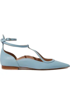 Scarosso Femme, Chaussures, Bleu, Taille: 36 EU Ballerines Gae Pointues en Cuir