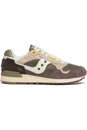 Saucony Homme, Chaussures, Multicolore, Taille: 42 EU Baskets en maille avec détails en daim