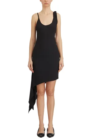 Courrèges Femme, Robes, Noir, Taille: 36 FR Robe en crêpe à