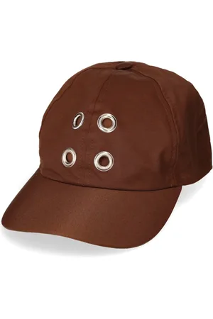 Rick Owens Homme, Accessoires, Brun, Taille: S Casquette à Visière Courbée avec Œillets