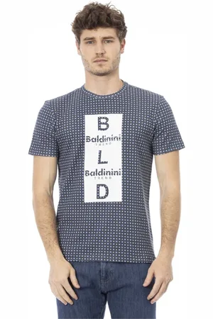 BALDININI Homme, Tops, Gris, Taille: S T-shirt tendance avec motif logo
