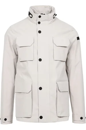 RRD Homme, Vestes, Gris, Taille: XL Veste à Col Montant en Tissu Technique