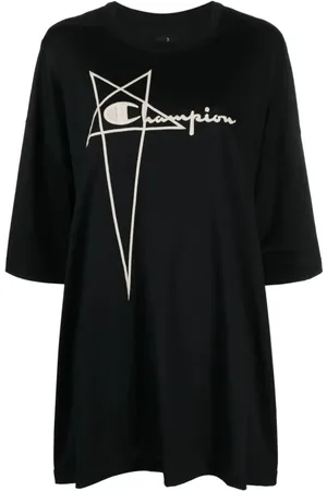 Rick Owens Femme, Tops, Noir, Taille: 38 FR Champion Tommy Tee