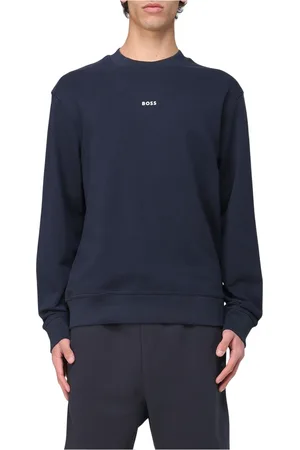 HUGO BOSS Homme, Sweatshirts et sweats à capuche, Bleu, Taille: 2XL Fleece Crew Neck Sweater