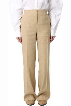 Alberta Ferretti Femme, Pantalons, , Taille: 40 FR Pantalon en Lin-Viscose Stretch