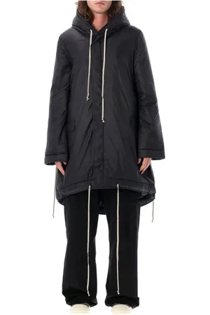 Rick Owens Homme, Vestes, Noir, Taille: M Parka Fishtail Noire