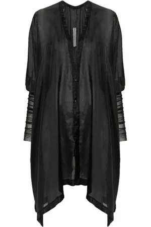 Rick Owens Femme, Vestes, Noir, Taille: ONE Size Camicia Zero Shirt Cape Jacket