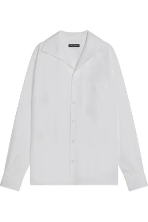 Dolce & Gabbana Homme, Chemises, Blanc, Taille: L Chemise à manches longues