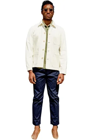 PENINSULA Homme, Pantalons, Bleu, Taille: M Pantalon en Coton Classique et Raffiné